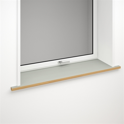 Fensterbank aus hellgrauem Linoleum mit optionaler Vorderkante | Vapour 4177